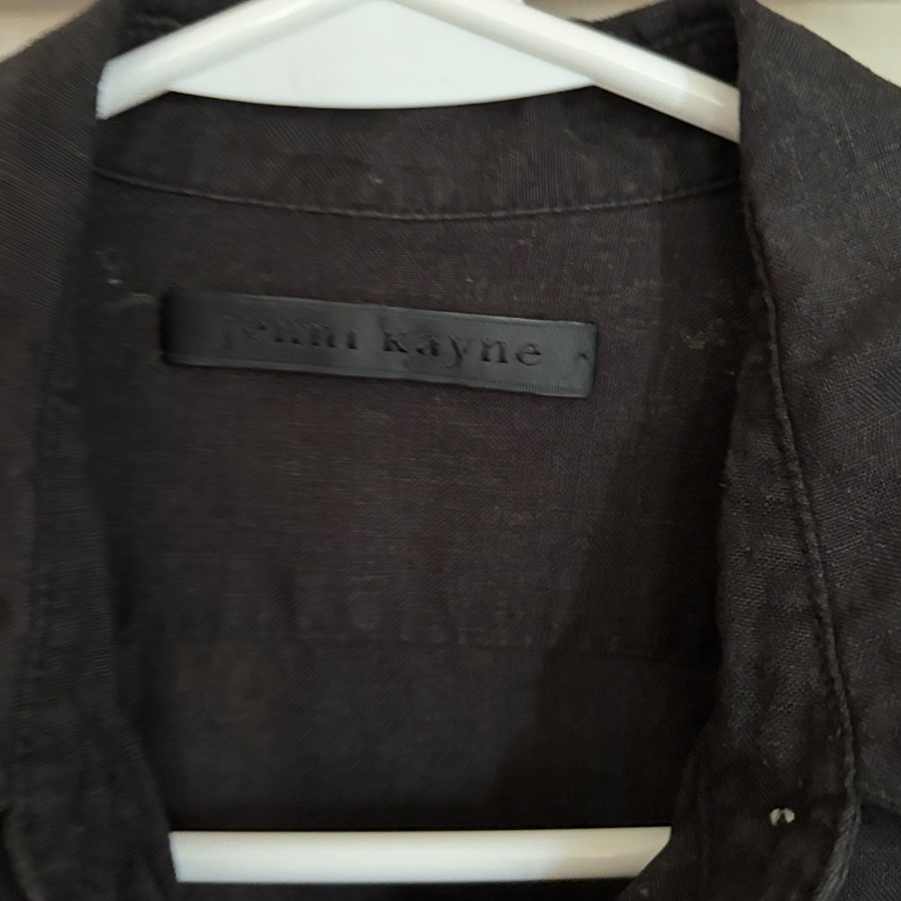 Jenni Kayne Linen Black Button-Up Shirt - Picture 2 of 5